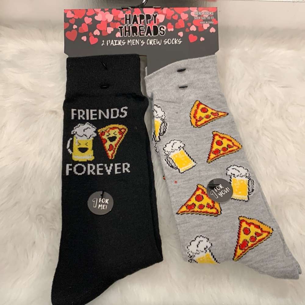Men’s Valentines Friends Forever Crew Socks
